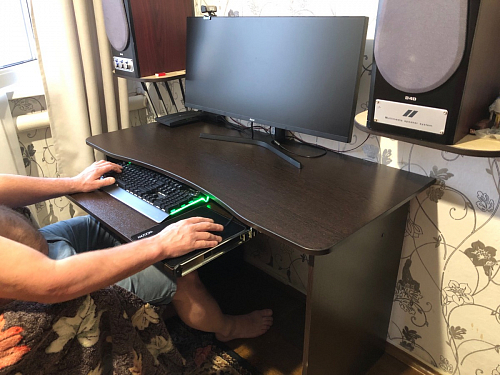 Компьютерный стол КСТ-04.1 венге фото покупателя 1