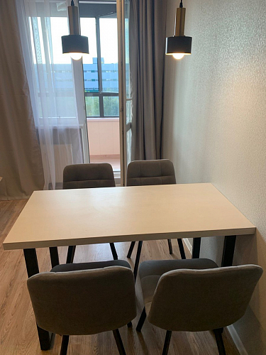 Стул на металлокаркасе Чилли К темно-серый (velutto 32) / черный фото покупателя 357