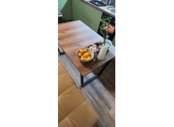 Стол Лота Лофт 140 25 мм черный матовый / бетон фото покупателя 346