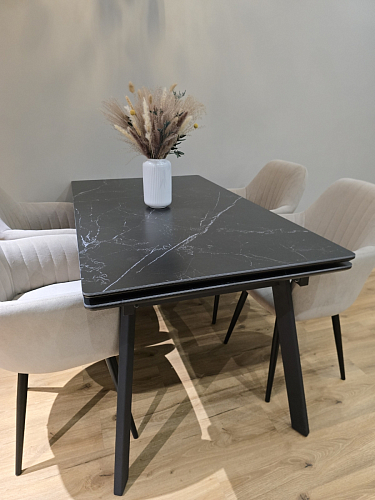 Керамический стол Норман 120(180)х80 shakespeare black / черный фото покупателя 11