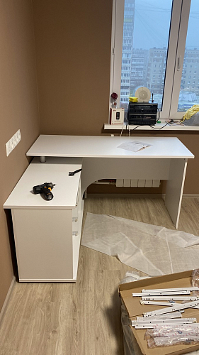 Компьютерный стол с тумбой КСТ-109 тумба слева фото покупателя 54