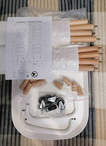 Сервировочный столик Case 56х35х82 white фото покупателя 7