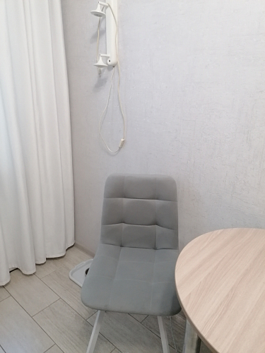 Стул на металлокаркасе Чилли синяя ткань / белый фото покупателя 310