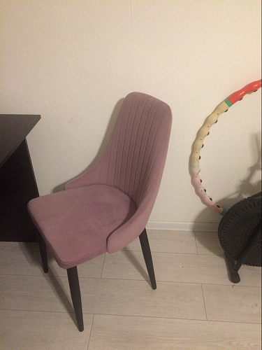 Стул на металлокаркасе Kora green / black фото покупателя 40