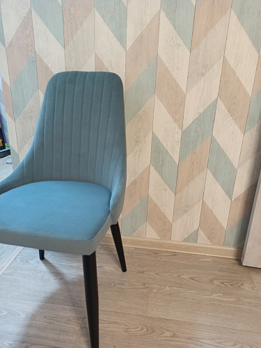 Стул на металлокаркасе Kora light blue / white фото покупателя 142