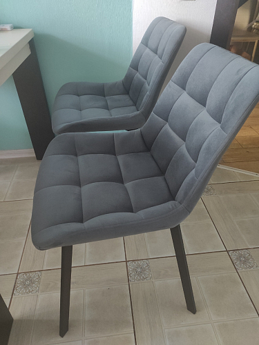 Стул на металлокаркасе Челси К крутящийся бирюзовый / черный фото покупателя 96