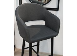 Барный стул Oscar Diag grey / черный из шоурума 2