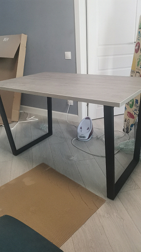 Деревянный стол Лота Лофт 120x75 дуб крафт табачный / черный матовый фото покупателя 159