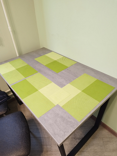 Стол Лота Лофт 120 32 мм бетон / черный матовый фото покупателя 406