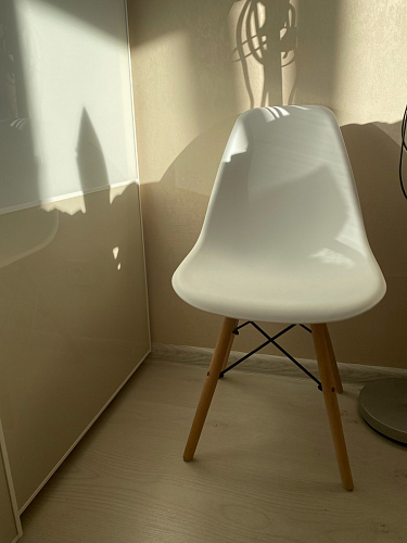 Пластиковый стул Eames PC-015 серо-голубой / дерево фото покупателя 465