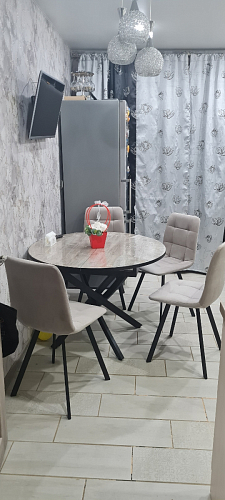 Стул на металлокаркасе Чилли синяя ткань / белый фото покупателя 1363