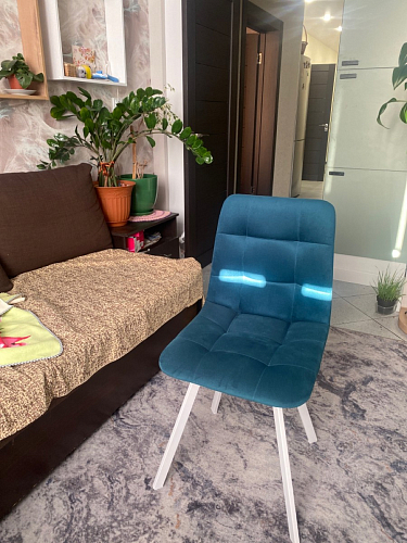 Комплект стульев Чилли 4 шт темно-серый / черный фото покупателя 485