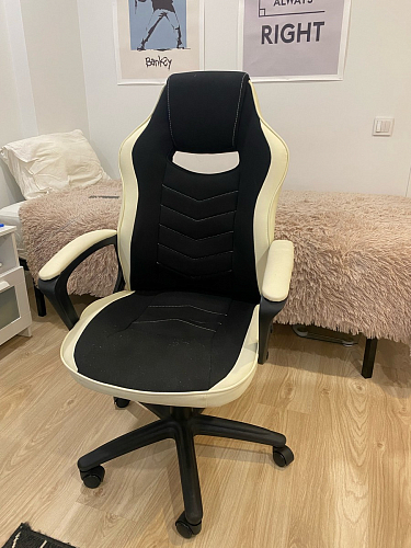 Компьютерное кресло Gamer черное / бежевое фото покупателя 69