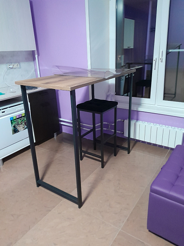 Барная стойка Дилан Лофт 120х50х90 бетон фото покупателя 191