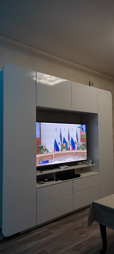 Готовая гостиная Румба белый / белый глянец фото покупателя 59