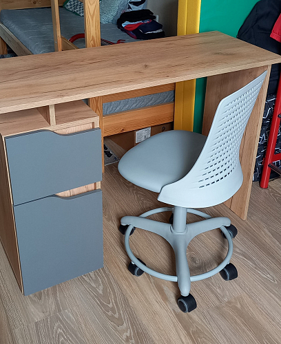 Компьютерное кресло Kiddy салатовое ткань (сетка) фото покупателя 48