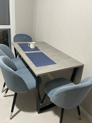 Деревянный стол Лота Лофт 140х80 дуб крафт табачный / черный матовый фото покупателя 628