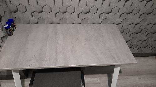 Стол Тринити Лофт 140 25 мм дуб делано темный / белый фото покупателя 135