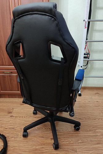 Компьютерное кресло Driver/Драйвер кожзам черный / ткань черный фото покупателя 137