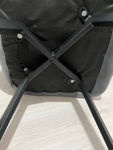 Стул на металлокаркасе Чилли зеленый / черный фото покупателя 954