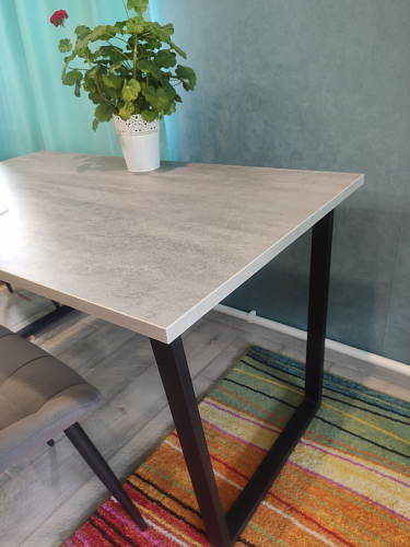 Стол раскладной Лота Лофт 120 25 мм юта / черный матовый фото покупателя 530