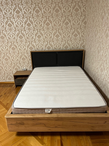 Двуспальная кровать Клауд 160х200 парящая дуб крафт золотой / антрацит фото покупателя 528