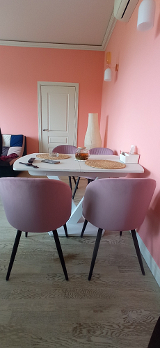 Стул на металлокаркасе Gabi wine red / black фото покупателя 750