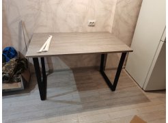 Стол Лота Лофт 140 25 мм юта / белый матовый фото покупателя 982