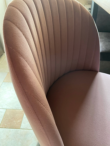 Стул на металлокаркасе Gabi 1 light purple / black / gold фото покупателя 341