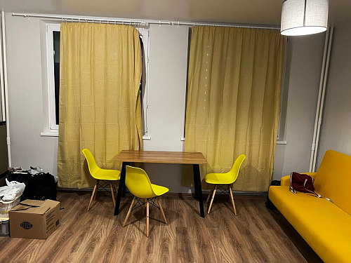 Стол Тринити Лофт 120 32 мм дуб галифакс табако / черный матовый фото покупателя 117