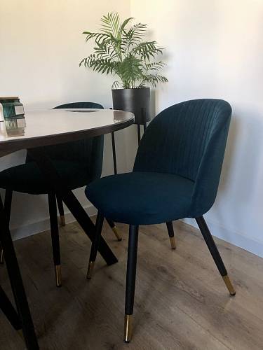 Стул на металлокаркасе Gabi gray / black фото покупателя 864