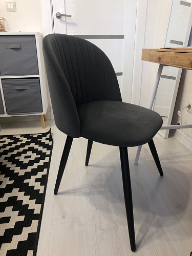 Стул на металлокаркасе Gabi green / black / silver фото покупателя 20