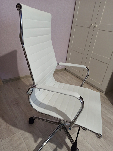 Компьютерное кресло Reus белая сетка / хром фото покупателя 29