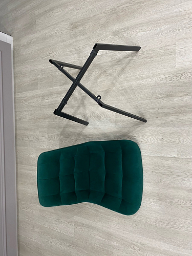 Стул на металлокаркасе Челси К бирюзовый / черный фото покупателя 189