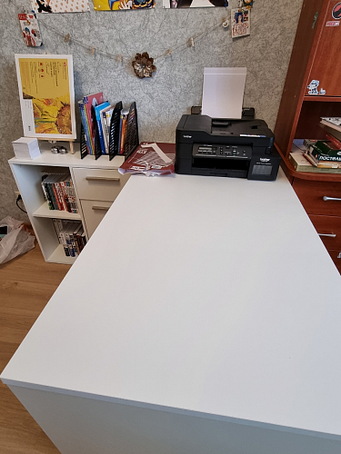 Письменный стол Лайт 03.245F белый гладкий 101 фото покупателя 60