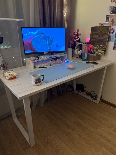 Деревянный стол Лота Лофт 120x75 дуб крафт табачный / черный матовый фото покупателя 717