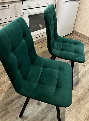 Стул на металлокаркасе Чилли бирюзовый / черный фото покупателя 1142