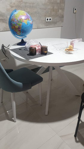 Стул на металлокаркасе Kora white фото покупателя 475