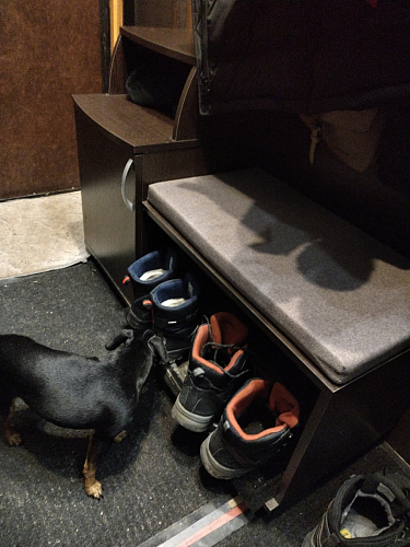 Обувница Аврора дуб млечный / венге фото покупателя 56