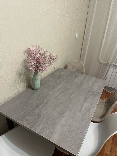 Стол раскладной Лота Лофт 120 25 мм юта / черный матовый фото покупателя 152