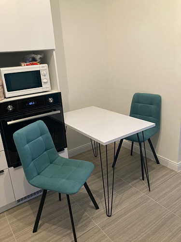 Стул на металлокаркасе Чилли К кирпичный / черный фото покупателя 389