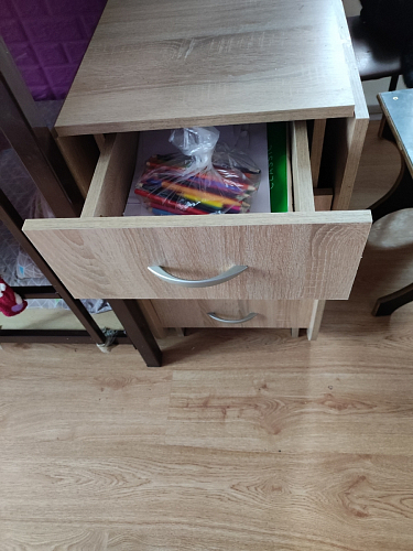 Стол-книжка Глория 606 М с ящиками дуб сонома фото покупателя 9