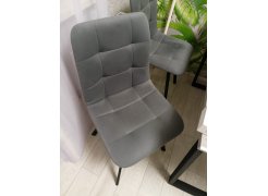 Стул на металлокаркасе Чилли светло-серый / черный фото покупателя 234