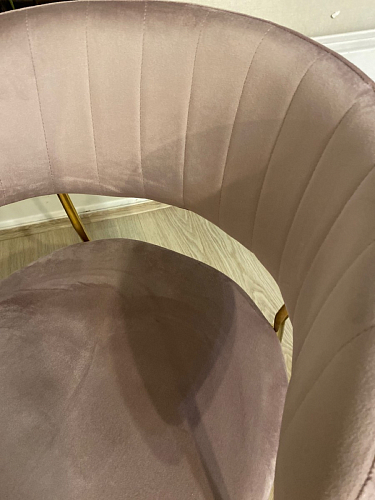 Стул на металлокаркасе Kamelia голубой / голубой / золотой фото покупателя 45