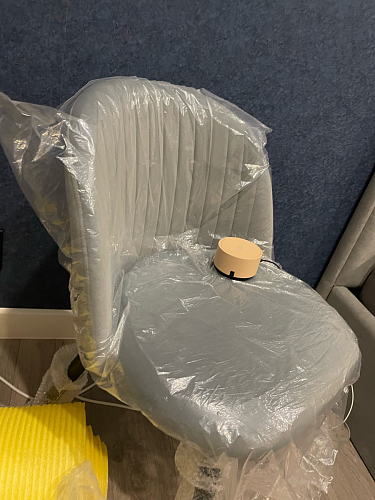 Стул на металлокаркасе Gabi dark beige / black / silver фото покупателя 526