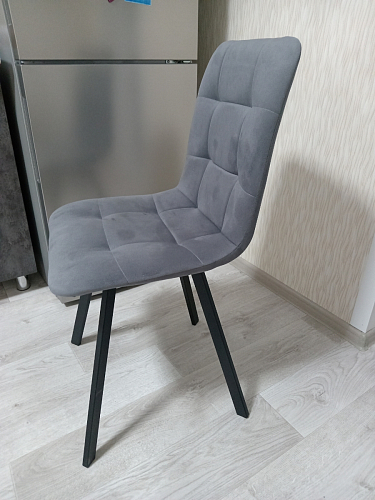 Стул на металлокаркасе Чилли К черный / зеленый фото покупателя 180