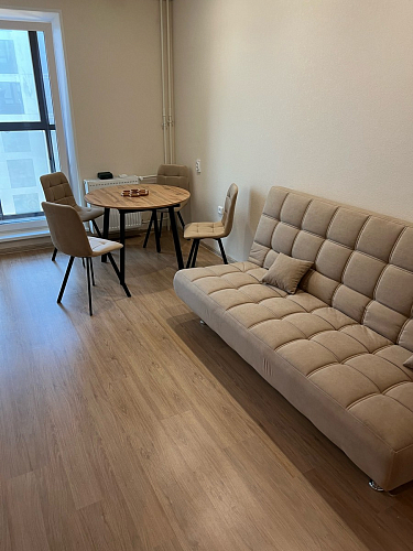 Стул на металлокаркасе Чилли синяя ткань / белый фото покупателя 958