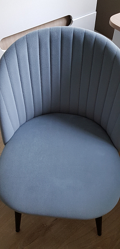 Стул на металлокаркасе Gabi 1 темно-серый / черный фото покупателя 284