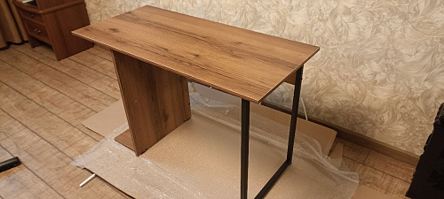 Письменный стол Челси Лофт дуб делано светлый / белый матовый фото покупателя 37