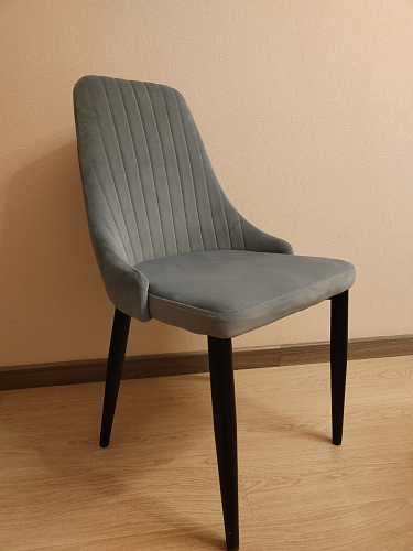 Стул на металлокаркасе Kora dark gray / black фото покупателя 78